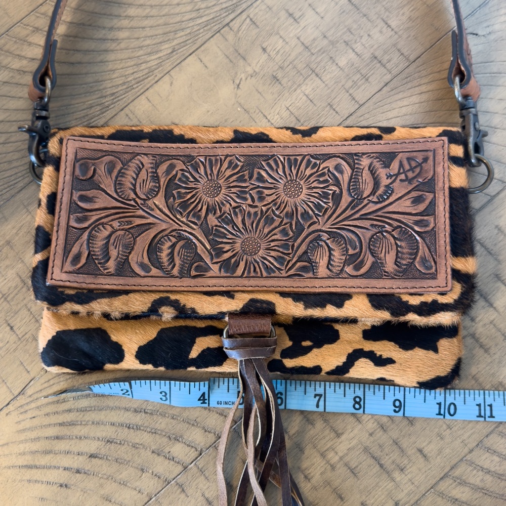 Vintage American Darling Cowhide Leopard Print Bag